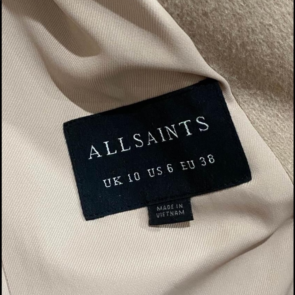 Allsaints wool coat size 6 - Picture 4 of 15